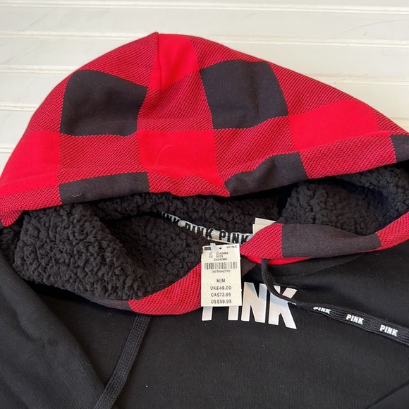 VS Pink Black & red Hoodie - Picture 4 of 5